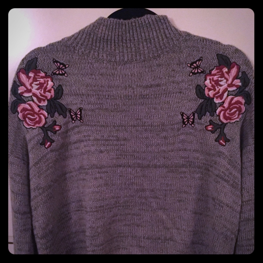 Cloud Chaser Turtleneck Sweater Gray Medium